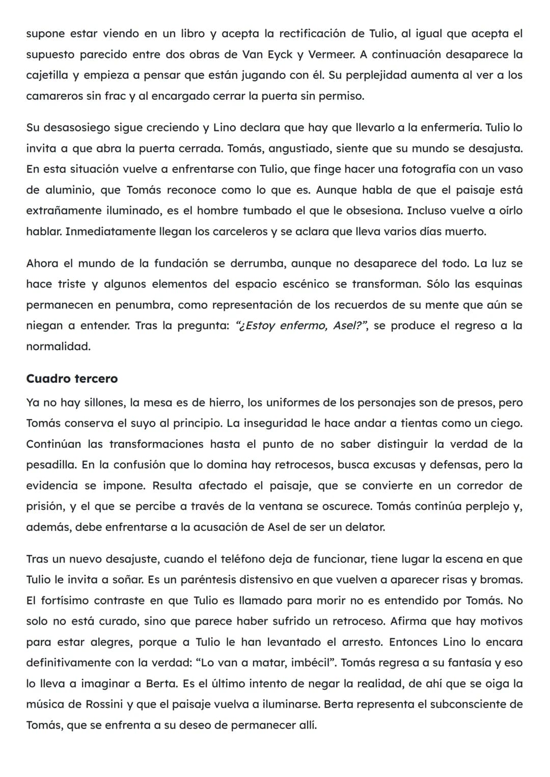RESUMEN DE LA FUNDACIÓN | SELECTIVIDAD
La Fundación fue la última obra de Buero Vallejo estrenada en 1974, durante el régimen de
Franco. En 