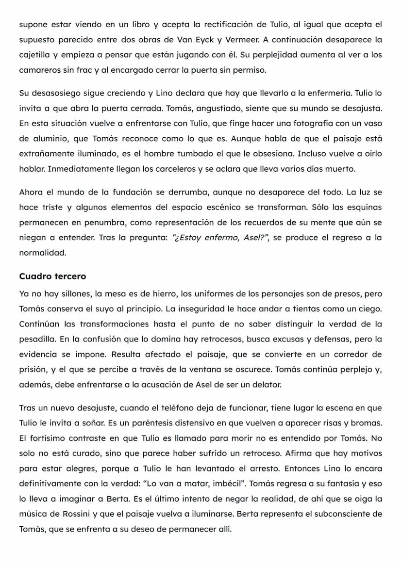 RESUMEN DE LA FUNDACIÓN | SELECTIVIDAD
La Fundación fue la última obra de Buero Vallejo estrenada en 1974, durante el régimen de
Franco. En 