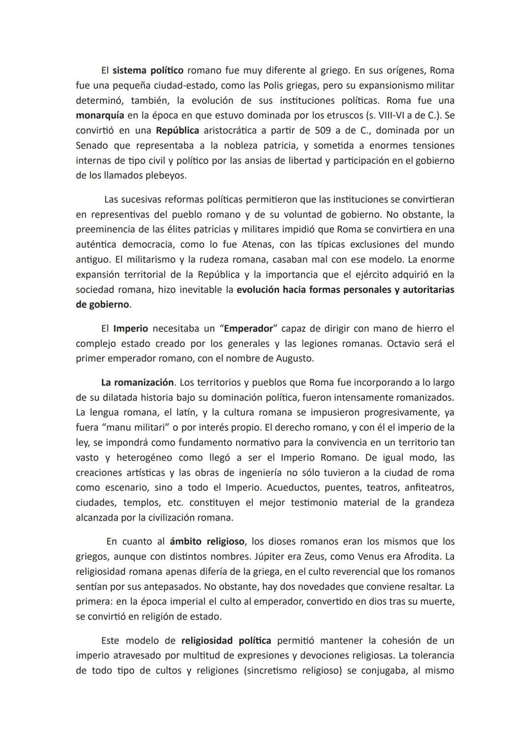 ARTE ROMANO La civilización romana, heredera de la tradición griega y etrusca, constituyó un
estado cuya presencia impregnó todas sus manife