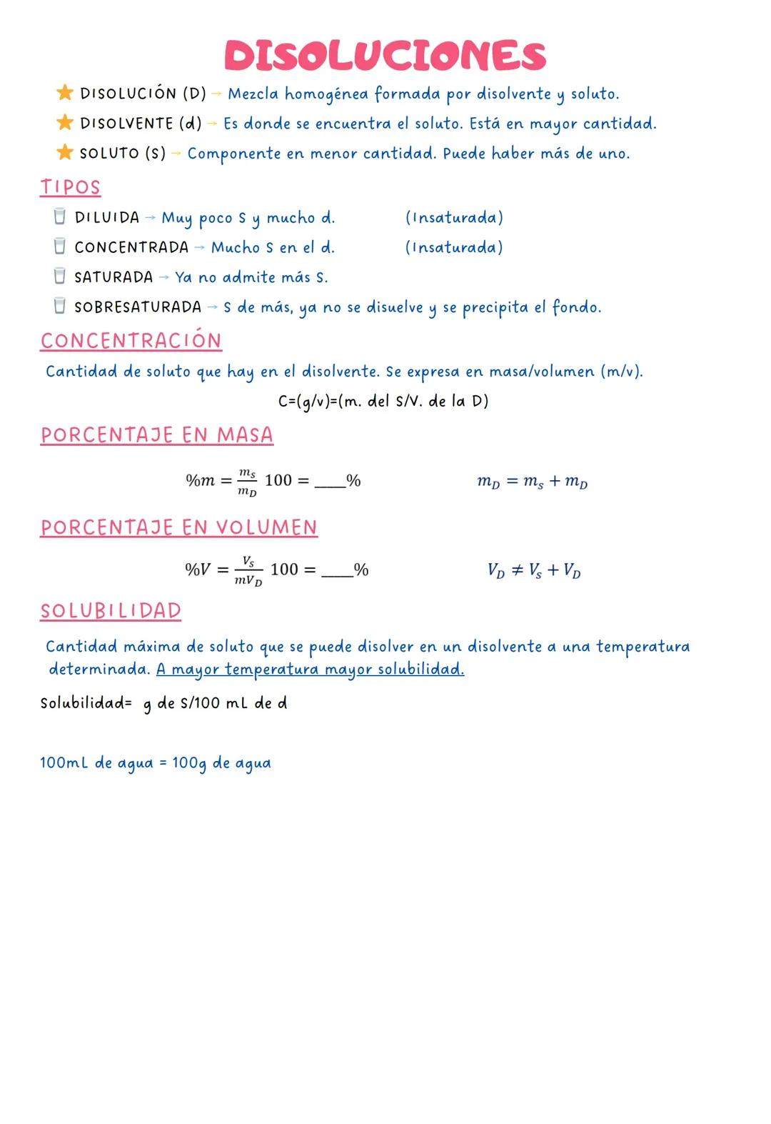 Ejercicios y Problemas de Disoluciones y Solubilidad 3 ESO: ¡Resueltos y en PDF!
