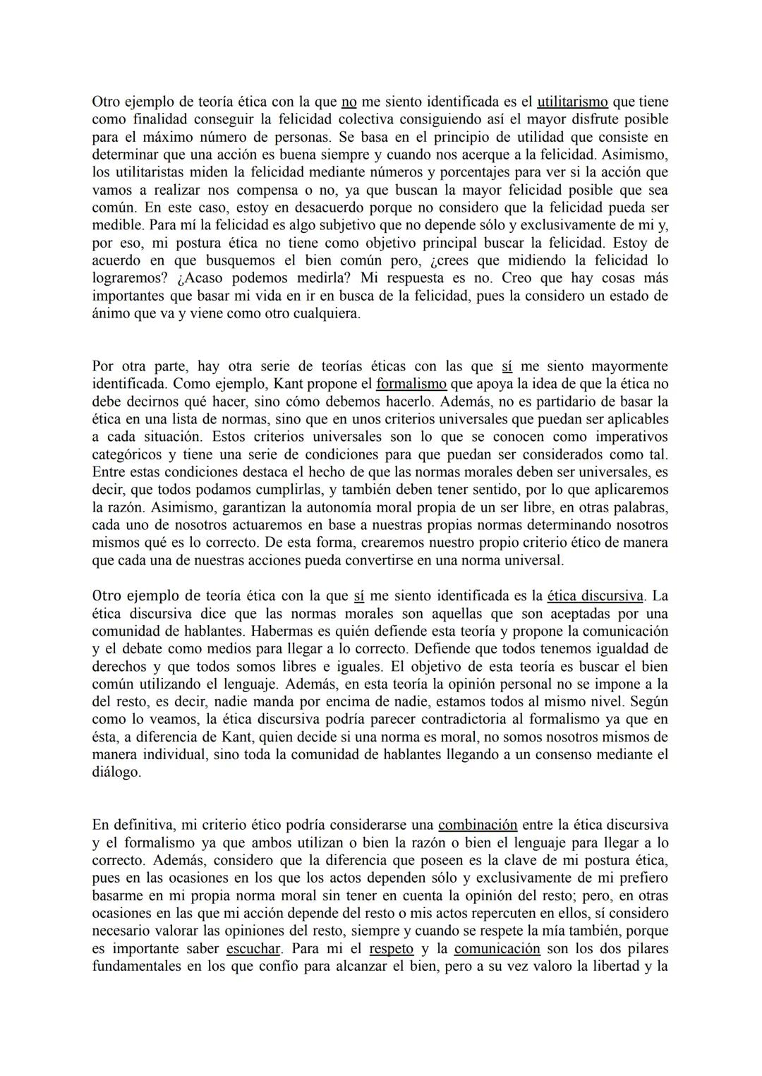 MI POSTURA ÉTICA
Comencemos desde el principio, ¿qué es eso de la ética? Los seres humanos estamos
continuamente haciendo valoraciones de la
