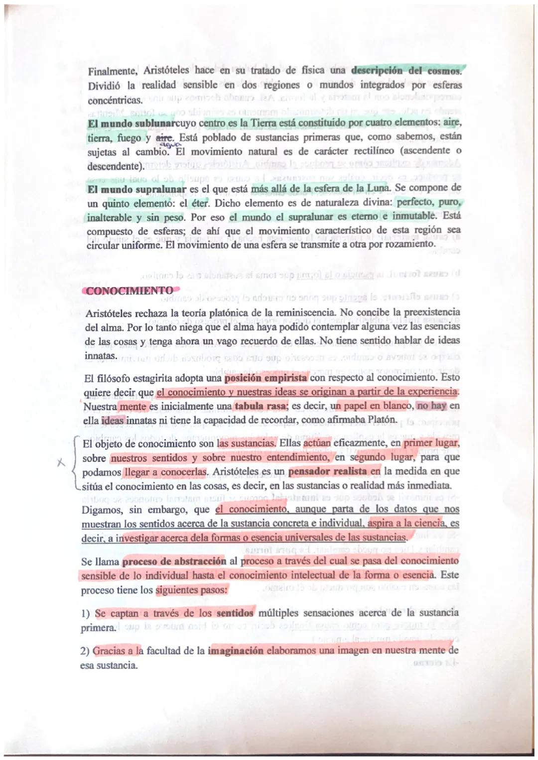 # METAFÍSICA

Para Aristóteles, la separación hecha por Platón entre Mundo Sensible y Mundo
Inteligible no explica este mundo real sino que 