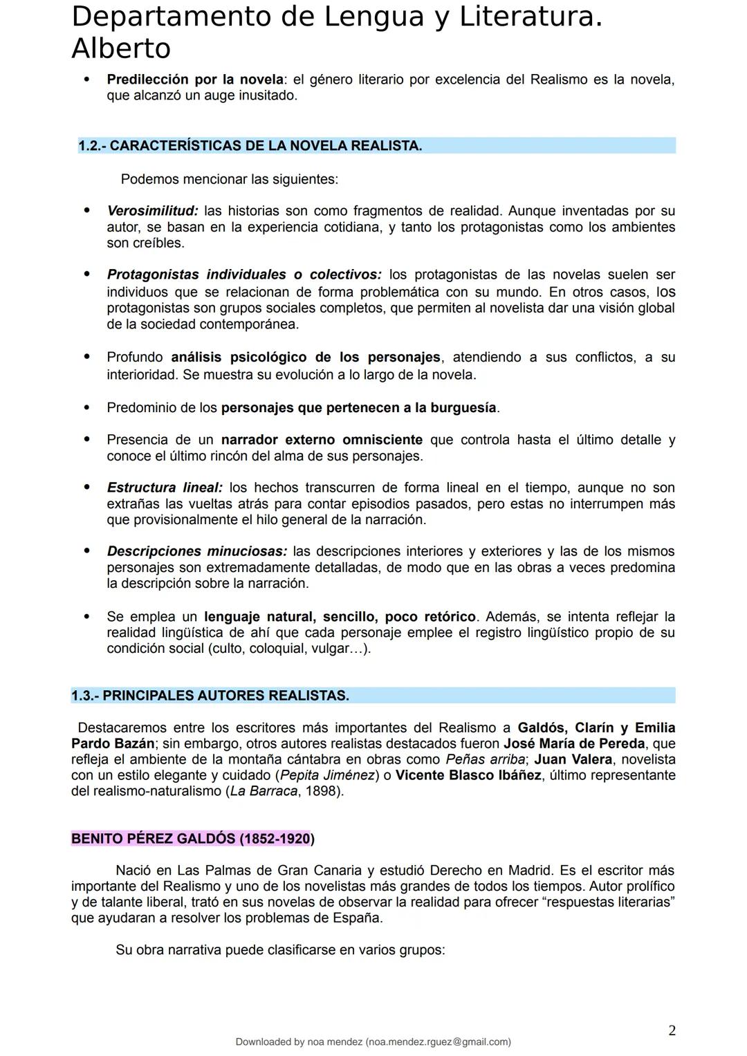 studocu

TEMA 5 Realismo y Naturalismo. Galdós, Clarín Y Pardo
Bazán

Lengua Castellana y Literatura II (Instituto de Educación Secundaria V