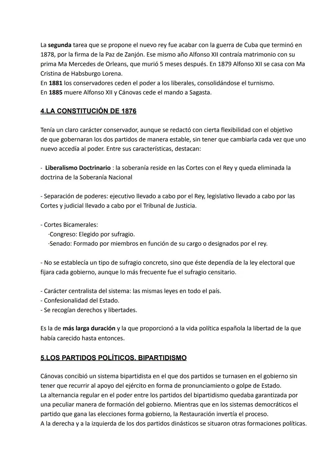 1.INTRODUCCIÓN
Con el golpe de estado del general Martínez Campos, se puso fin al Sexenio Revolucionario,
comenzando la Restauración borbóni