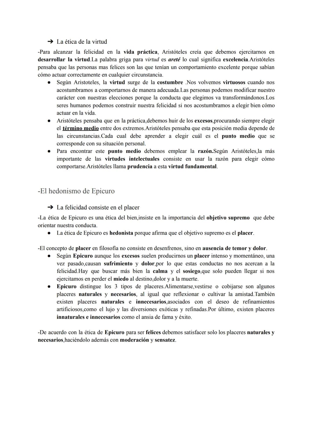 TEMA 8:ÉTICA.MORAL Y TEORÍAS ÉTICAS
1.La etica del bien
-El eudemonismo de Aristóteles
→En busca de la felicidad
-La ética de Aristóteles pu