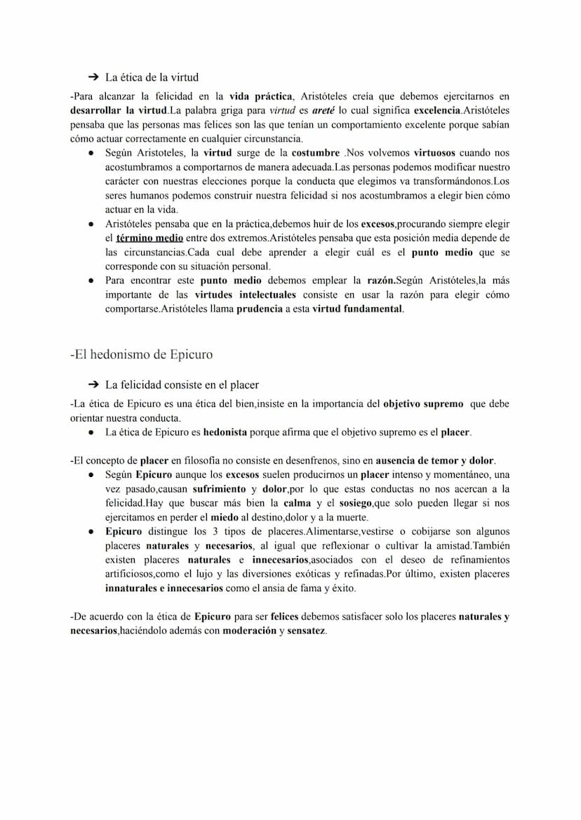 TEMA 8:ÉTICA.MORAL Y TEORÍAS ÉTICAS
1.La etica del bien
-El eudemonismo de Aristóteles
→En busca de la felicidad
-La ética de Aristóteles pu