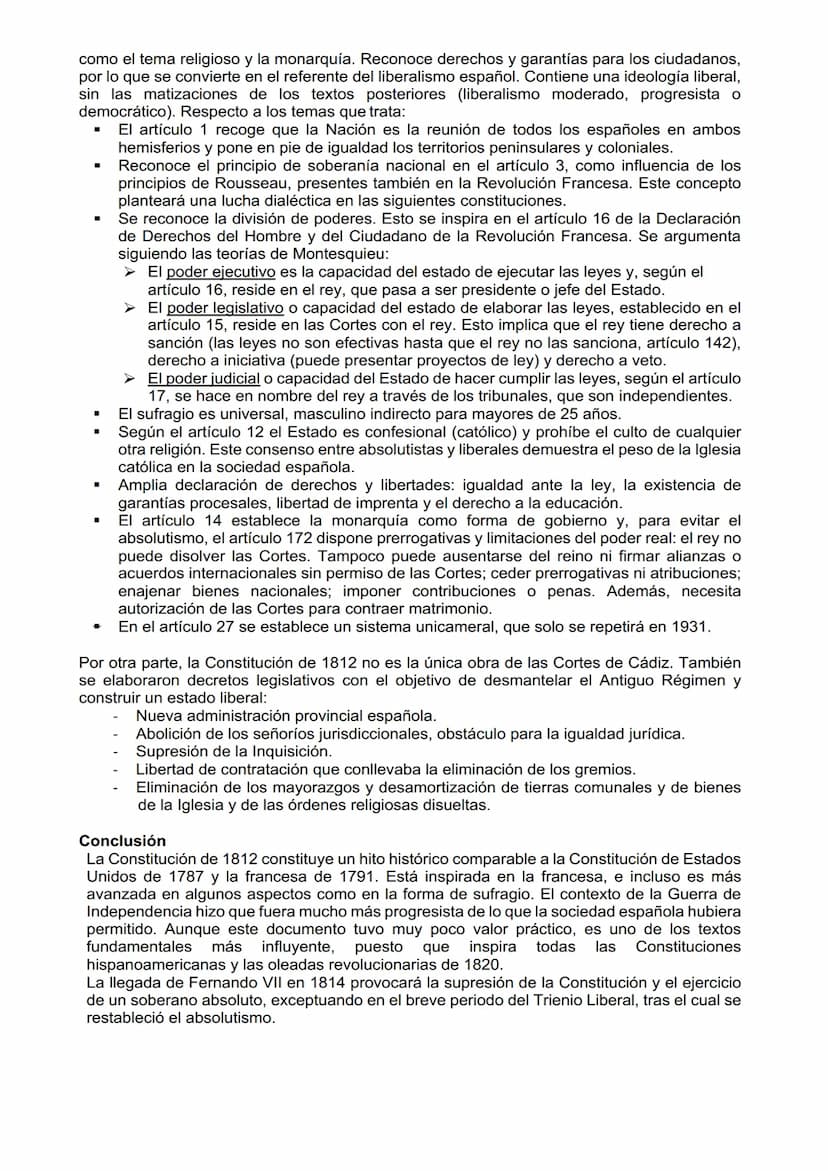 TEMA 7: LAS CORTES DE CÁDIZ. LA CONSTITUCIÓN DE 1812
Introducción
El reinado de Carlos IV rompió con el reformismo iniciado por los Borbones