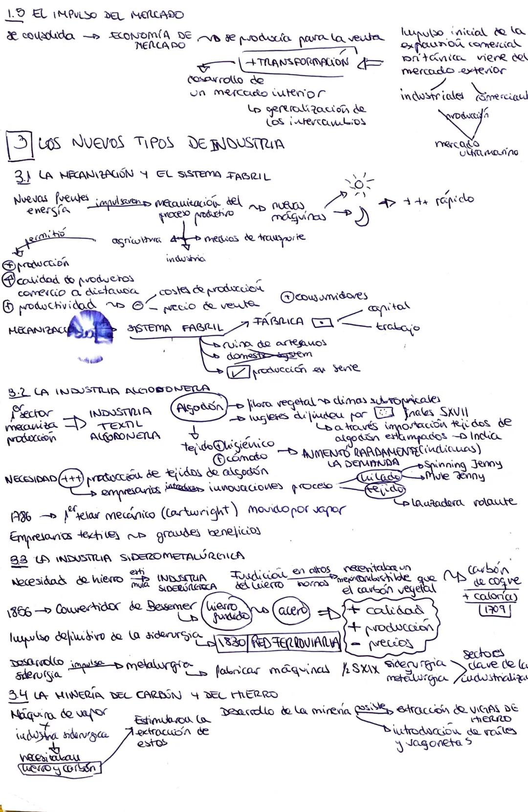 / BACH
Conjunto de transformaciones
económicces
sociales
HISTORIA U2: CA NUEVA ERA
1 FACTORES IMPULSORES DE LA INDUSTRIALIZACIÓN
1.1 LA REVO