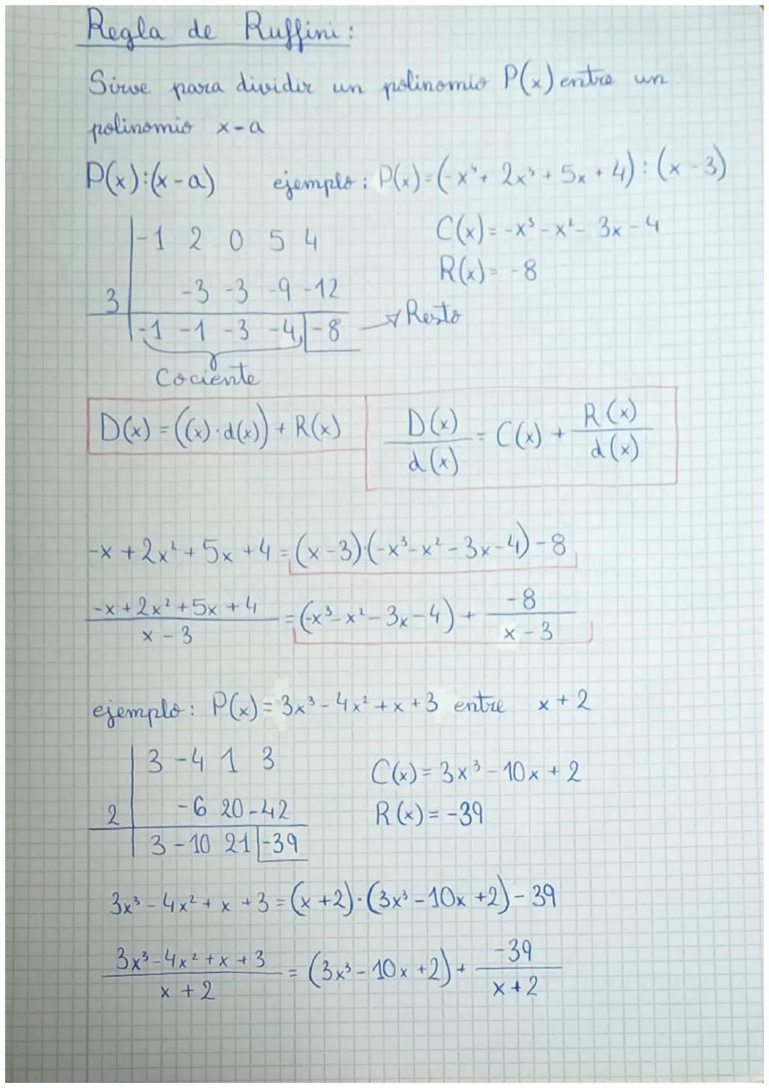 Tema 2: Polinomios y fracciones
algebraicas
1. Polinomios. Operaciones:
1
3 x 5 + 14x4 - 1 x³ + √ = x² + 4 + polinomio grado 5
2
3x5
14x"
1
