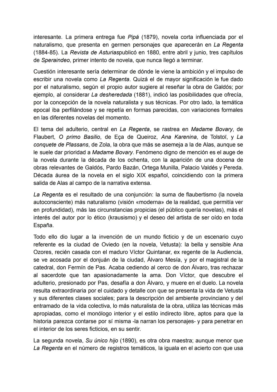 La Regenta:
Contexto histórico, social y económico del
naturalismo y realismo:
La época realista en Europa se inicia con la revolución obrer