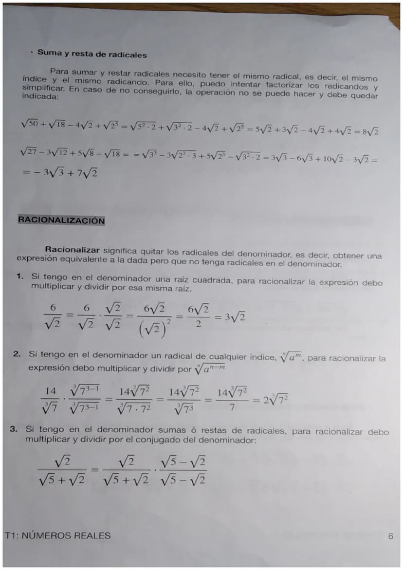 TEMA 1: NÚMEROS REALES
Recordamos los distintos tipo de números que ya conoces:
• Naturales: son los números que se usan para contar y orden
