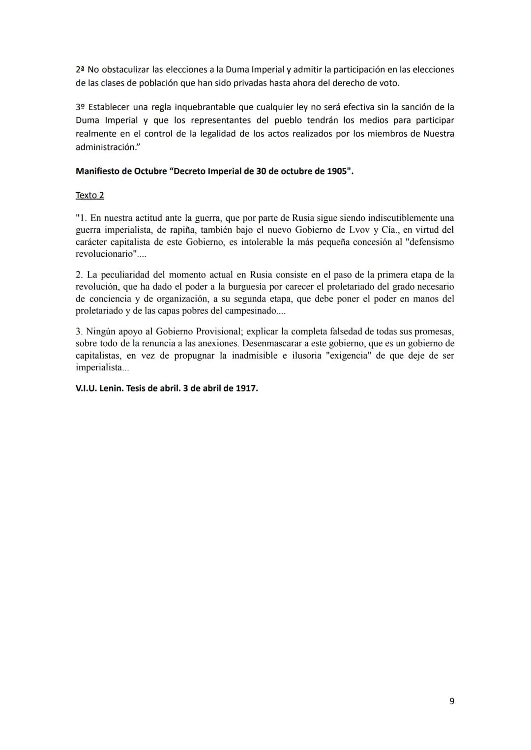 TEMA 7: LA REVOLUCIÓN RUSA Y EL NACIMIENTO DEL ESTADO SOVIÉTICO
Esquema:
1.- Rusia a inicios del siglo XX
1.1 La oposición al zar
1.2 La Rev