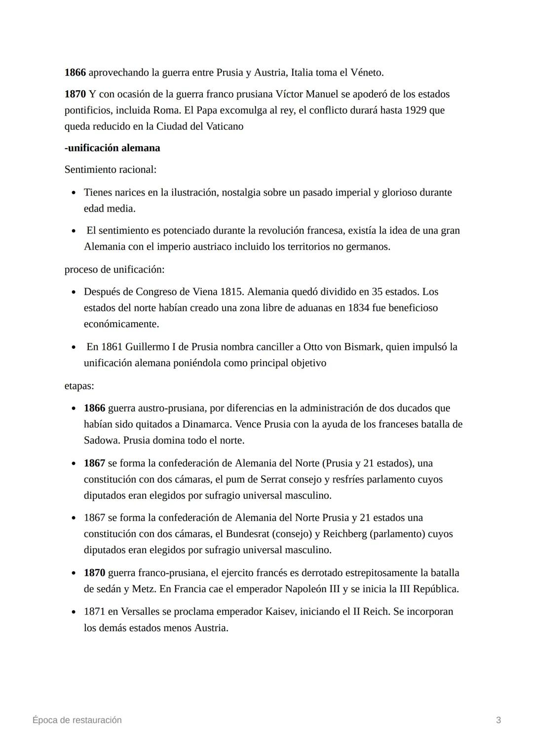 # Época de restauración

La vuelta al absolutismo

1814 y 1815 Reino Unido, Austria, Prusia y Rusia se reunieron en el congreso de Viena:

R