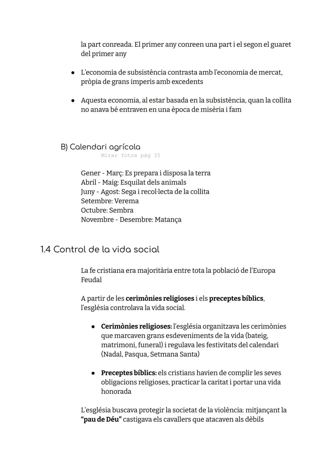 Plena
edat
mitjana
Clara Sanchez 1. El Feudalisme
S. X-XIII
Europa Central
Ruralització
Nova organització i govern social basada en:
Les rel