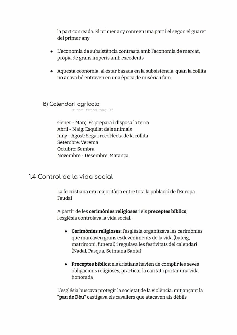 Plena
edat
mitjana
Clara Sanchez 1. El Feudalisme
S. X-XIII
Europa Central
Ruralització
Nova organització i govern social basada en:
Les rel