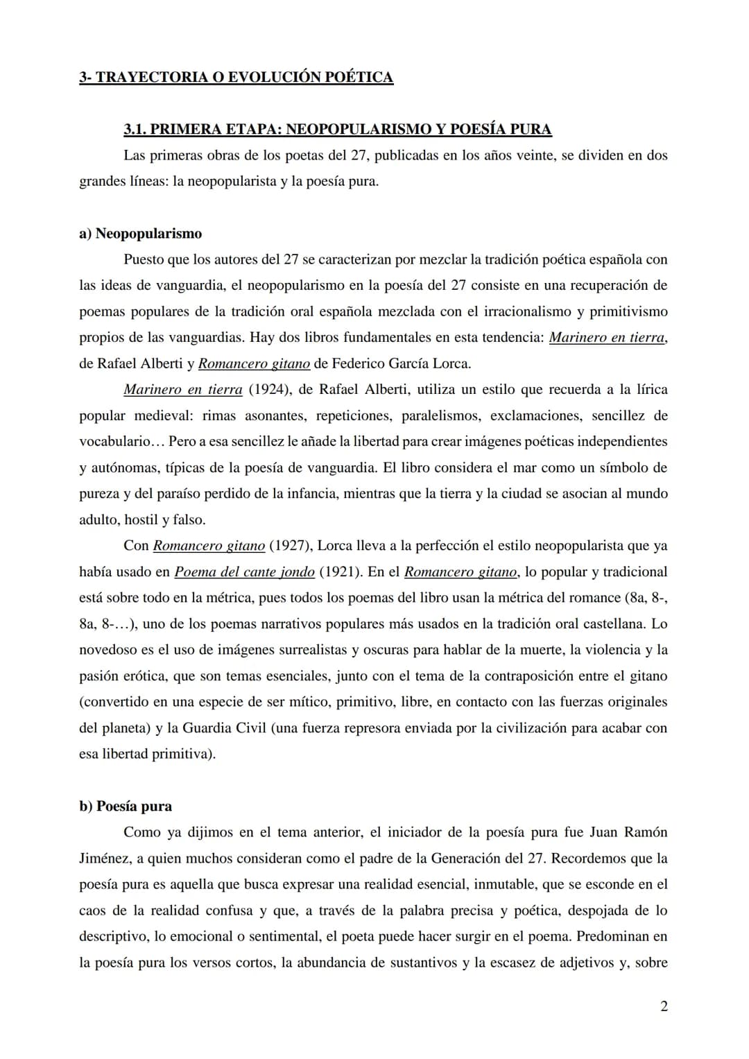 TEMA 4: LA GENERACIÓN DEL 27
1. INTRODUCCIÓN
La Generación del 27 está formada por un grupo de escritores españoles que destacaron
especialm