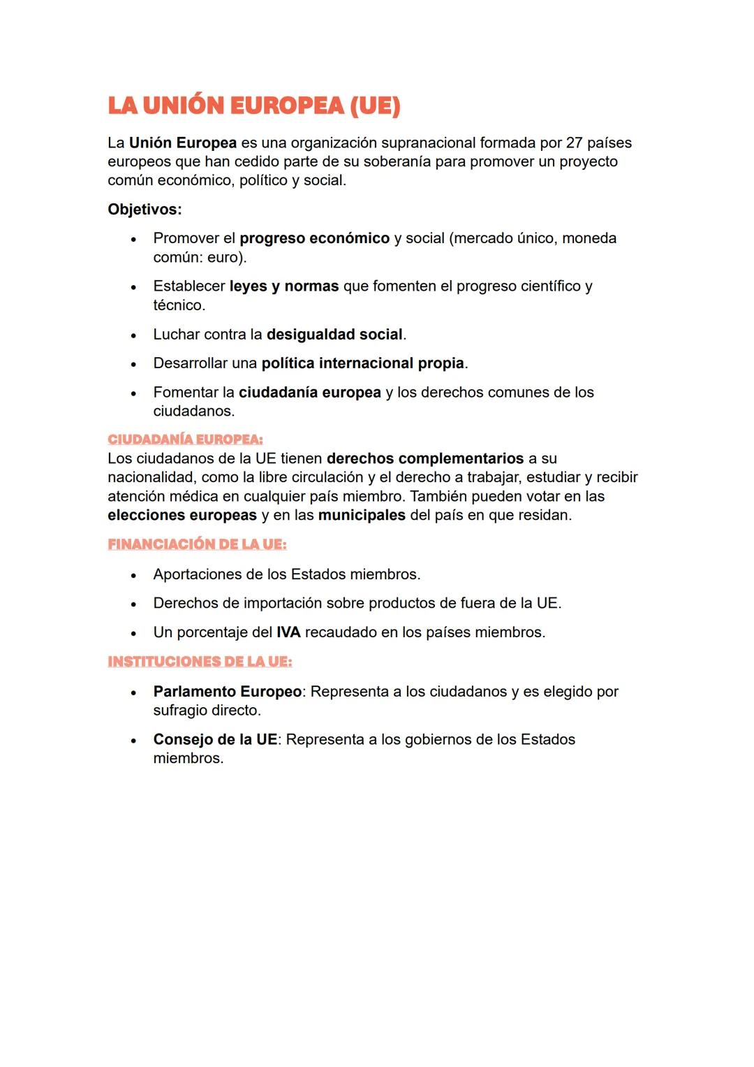 TEMA 2: LA ORGANIZACIÓN POLÍTICA
DIFERENCIA ENTRE ESTADO Y GOBIERNO
•
Estado: Es una organización política y administrativa que regula la
so