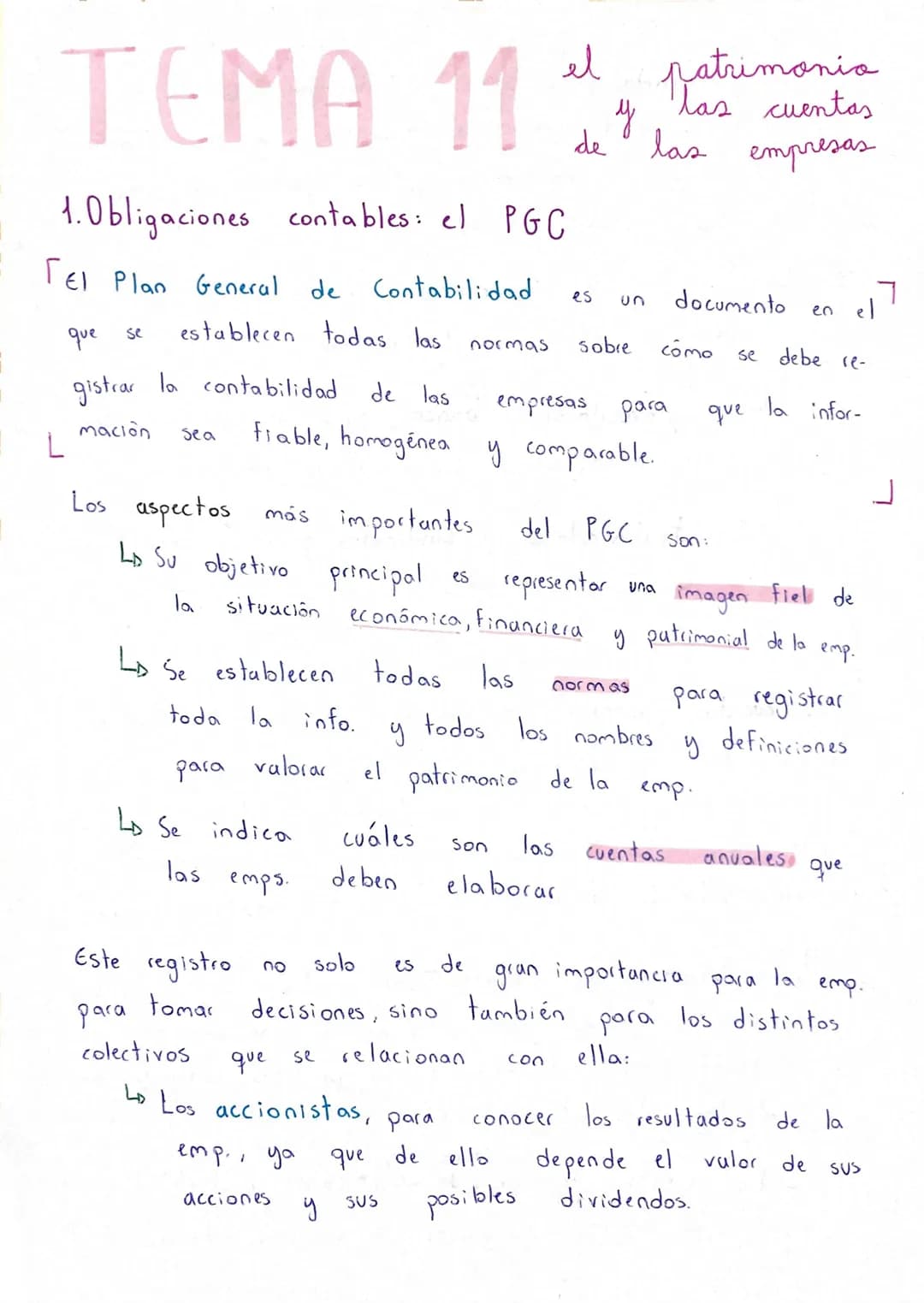 ΤΕΜΑ
1.Obligaciones contables: el PGC
Tel Plan General
se
establecen todas las
que
gistrar la contabilidad
mación
Sea
de Contabilidad
LD Se 