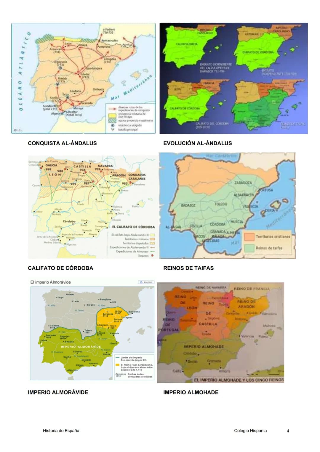 2. AL-ÁNDALUS. EVOLUCIÓN POLÍTICA.
Introducción
En el año 711, un ejército bereber procedente del norte de África inició la conquista de la
