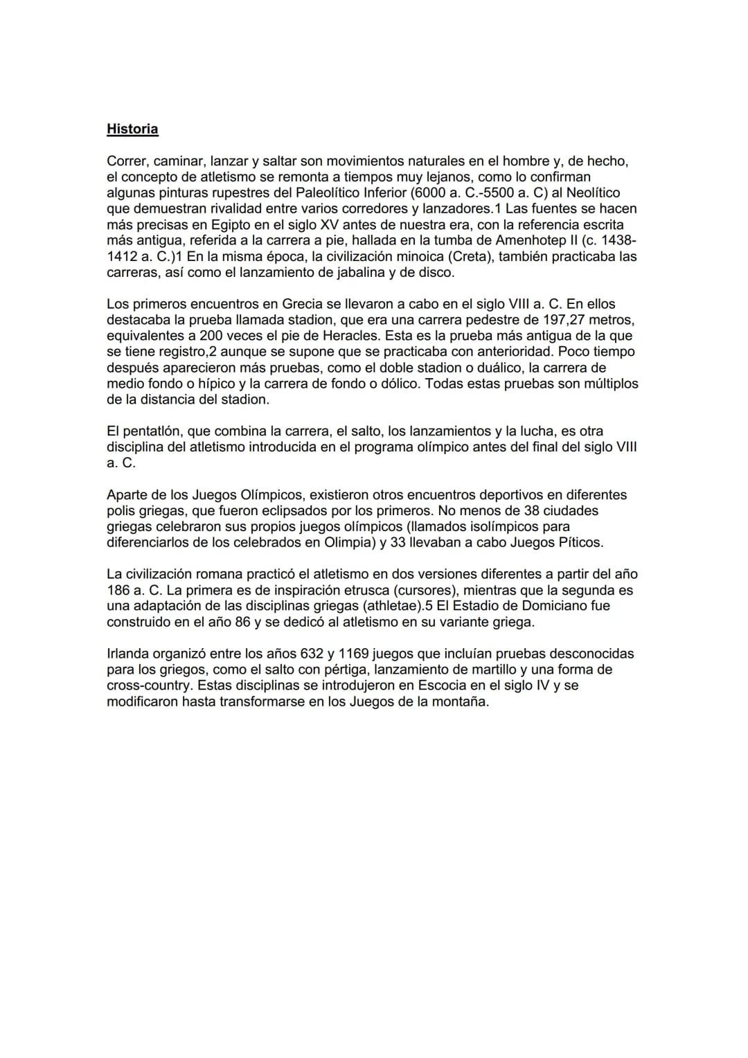 Atletismo es el término que denota un conjunto de pruebas celebradas como
competiciones entre individuos o equipos -normalmente amateurs- en