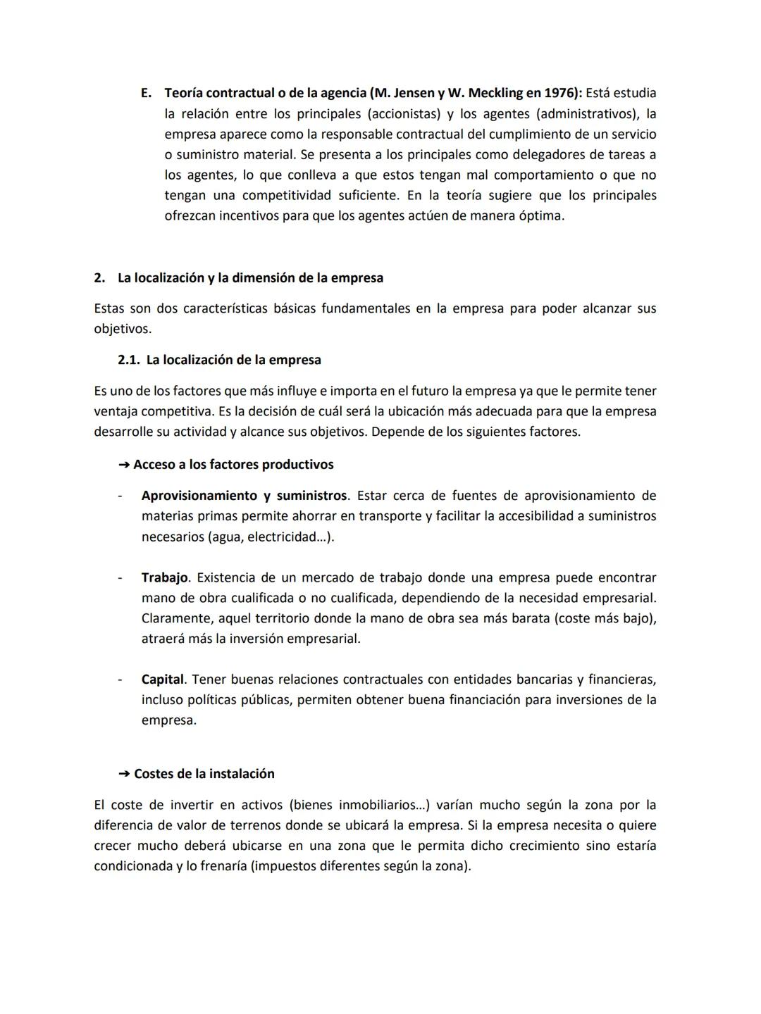 Tema 1
La economía y la empresa
1. La empresa: elementos, funcionamiento y objetivos
La empresa es un agente económico que representa al sec