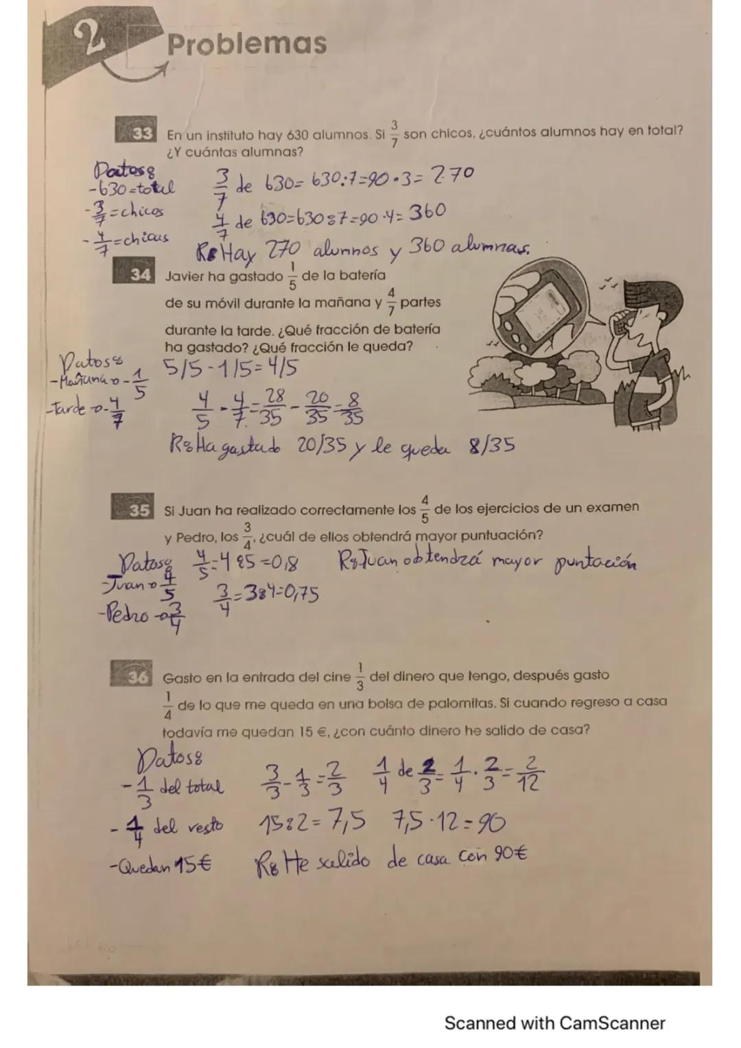 Problemas Matemáticos de Fracciones: Aprende a Calcular y Resuelve Ejemplos