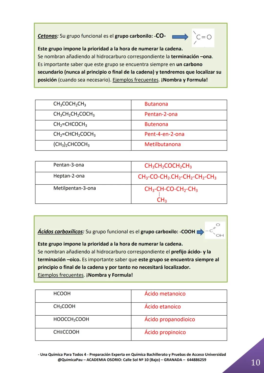 Videos en You Tube: Academia Osorio

@quimicapau: Un langostino es... ¿ Una langosta con triple enlace?

# TEMA 2. FORMULACIÓN ORGÁNICA

¿Có