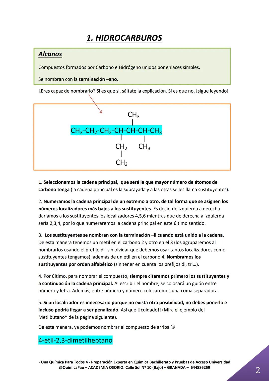 Videos en You Tube: Academia Osorio

@quimicapau: Un langostino es... ¿ Una langosta con triple enlace?

# TEMA 2. FORMULACIÓN ORGÁNICA

¿Có