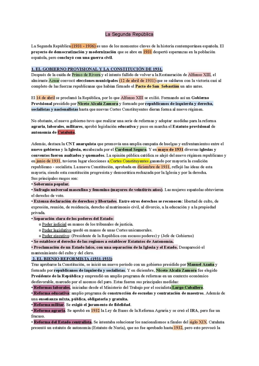 La Segunda República