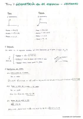 Know GEOMETRÍA EN EL ESPACIO. VECTORES. 2º Bachillerato thumbnail