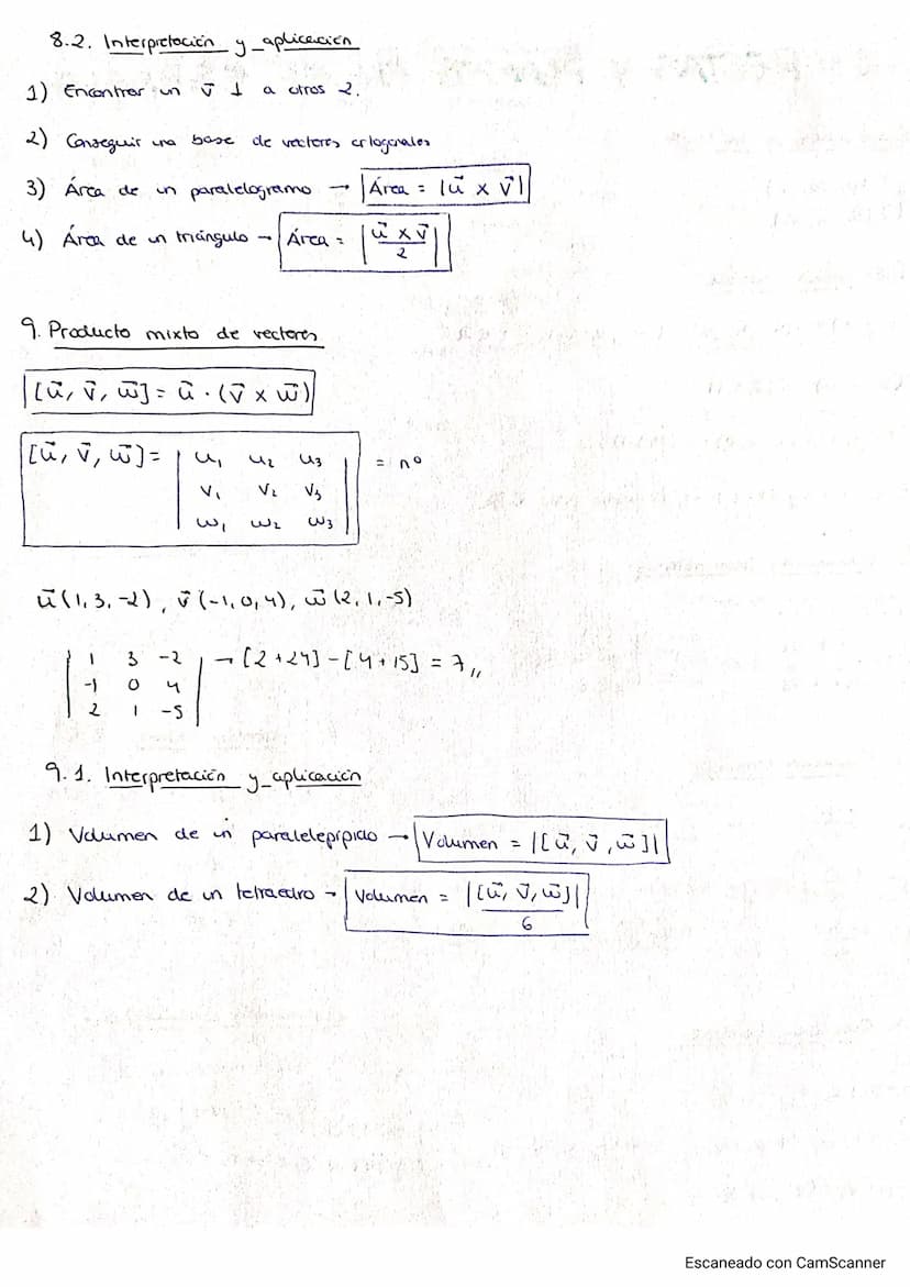 TEMA 7: scometrin en el espacio - sectares
Plano
2 dimensiones
y
• Puntos
P(2,1)
• Vectores - v (-1,0)
• Rectos - r, s, t.
1. Definición.
Un
