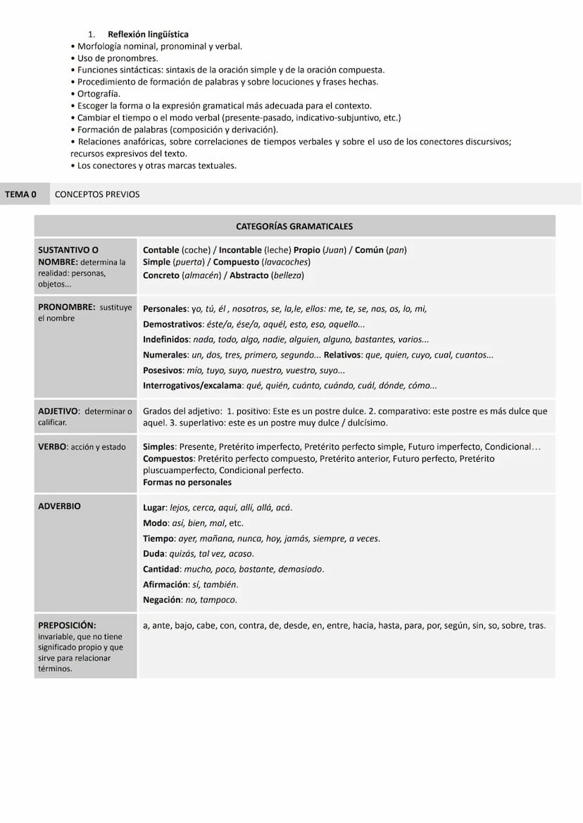 
<p>Para poder obtener un 10 en lengua en selectividad es importante estudiar de manera adecuada los diferentes conceptos previos y categorí