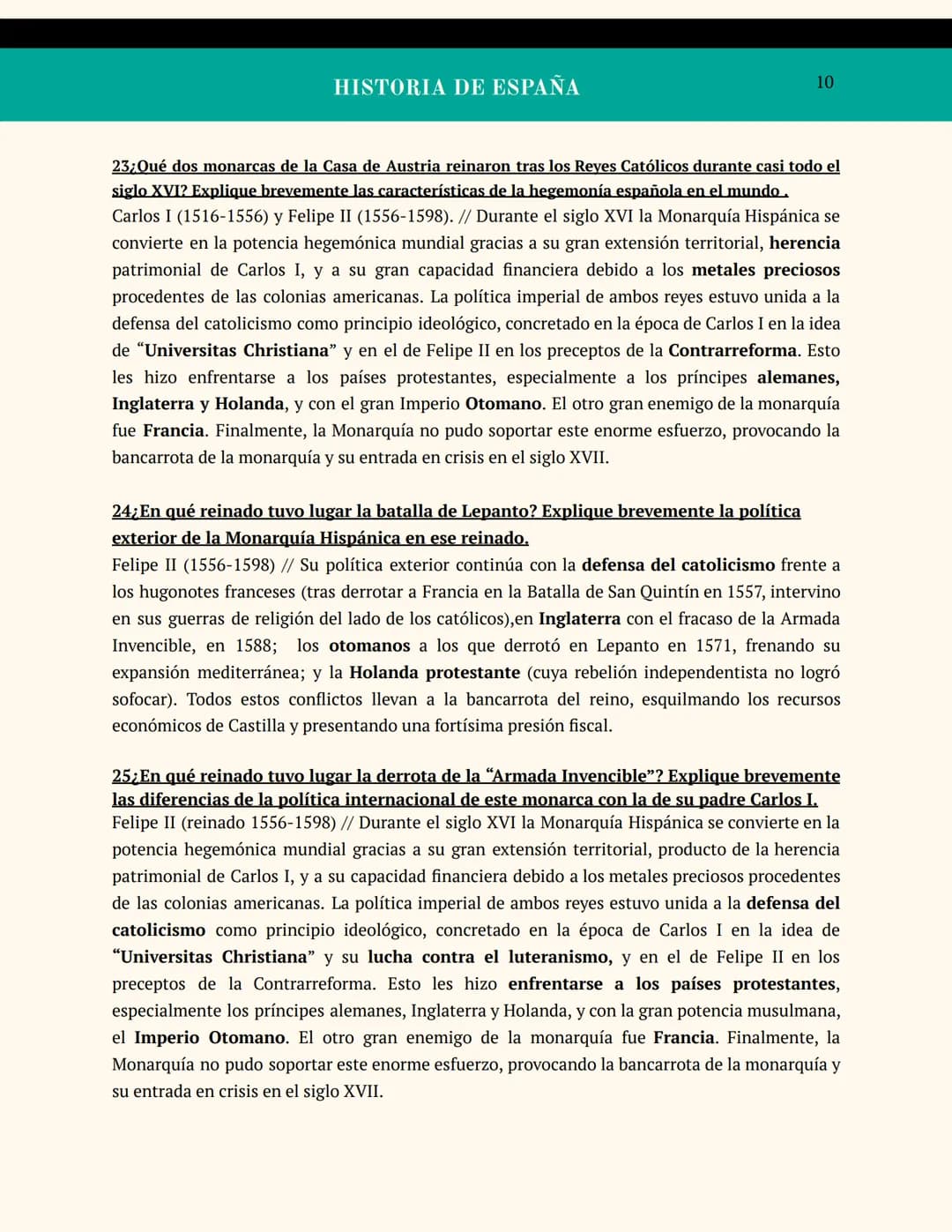 Preguntas cortas
Bloque 1-4
Retrato ecuestre de Carlos V en Mülberg realizado por Tiziano en 1548
A
GEOGRAFIA
E HISTORIA
Carlos Javier Garri