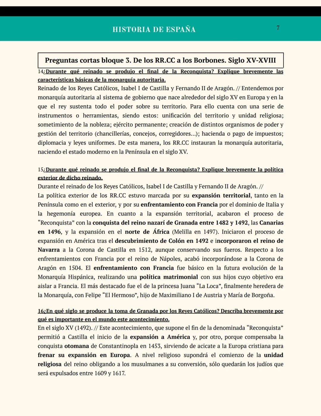 Preguntas cortas
Bloque 1-4
Retrato ecuestre de Carlos V en Mülberg realizado por Tiziano en 1548
A
GEOGRAFIA
E HISTORIA
Carlos Javier Garri