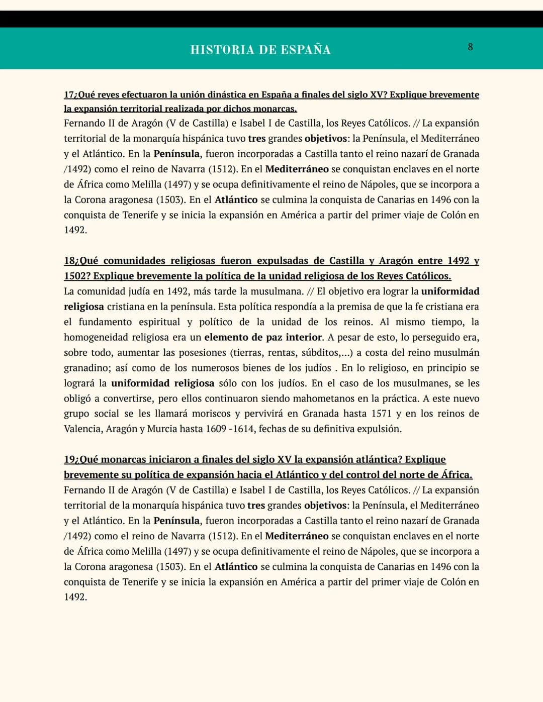 Preguntas cortas
Bloque 1-4
Retrato ecuestre de Carlos V en Mülberg realizado por Tiziano en 1548
A
GEOGRAFIA
E HISTORIA
Carlos Javier Garri