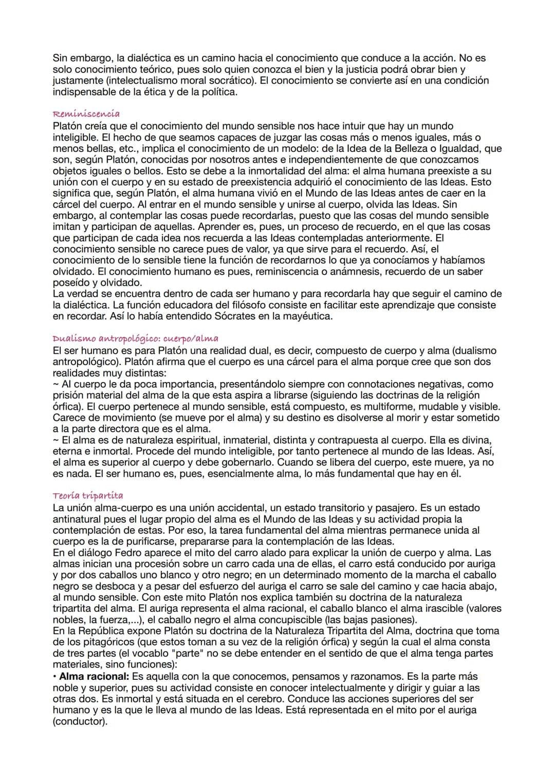 Filosofía 2º Bachillerato
(Temas de desarrollo y comentarios de texto)
Platón
Ontología: Teoría de las ideas
Dualismo ontológico
Platón dist