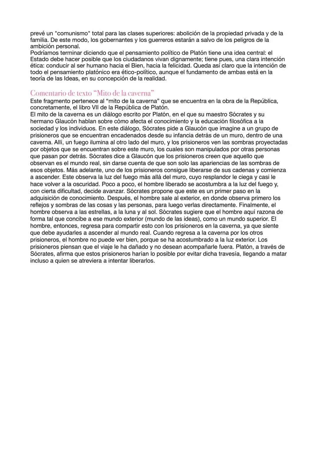 Filosofía 2º Bachillerato
(Temas de desarrollo y comentarios de texto)
Platón
Ontología: Teoría de las ideas
Dualismo ontológico
Platón dist