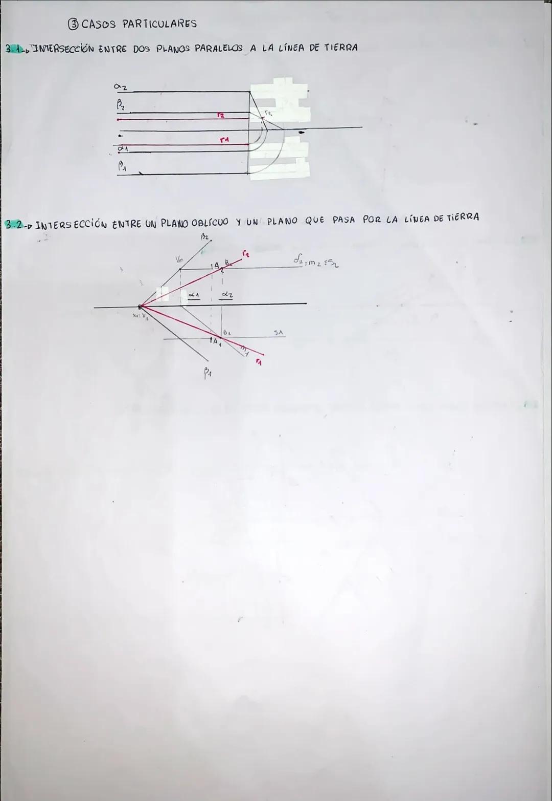 # intersecciones

-Intersecciones cutre plauos

TRAZAS QUE SE CORTAN EN LOS LÍMITES DEL PAPEL

1.4 INTERSECCIÓN ENTRE PLANOS OBLICUOS

2

**