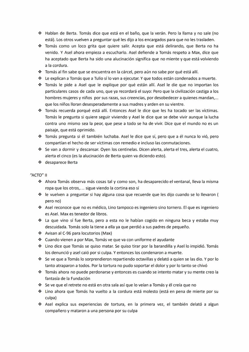 LA FUNDACIÓN
PERSONAJES
1. Tomás -- novelista
Tomás es tomado como el eje principal de la obra. Es un personaje que aparece en escena en tod