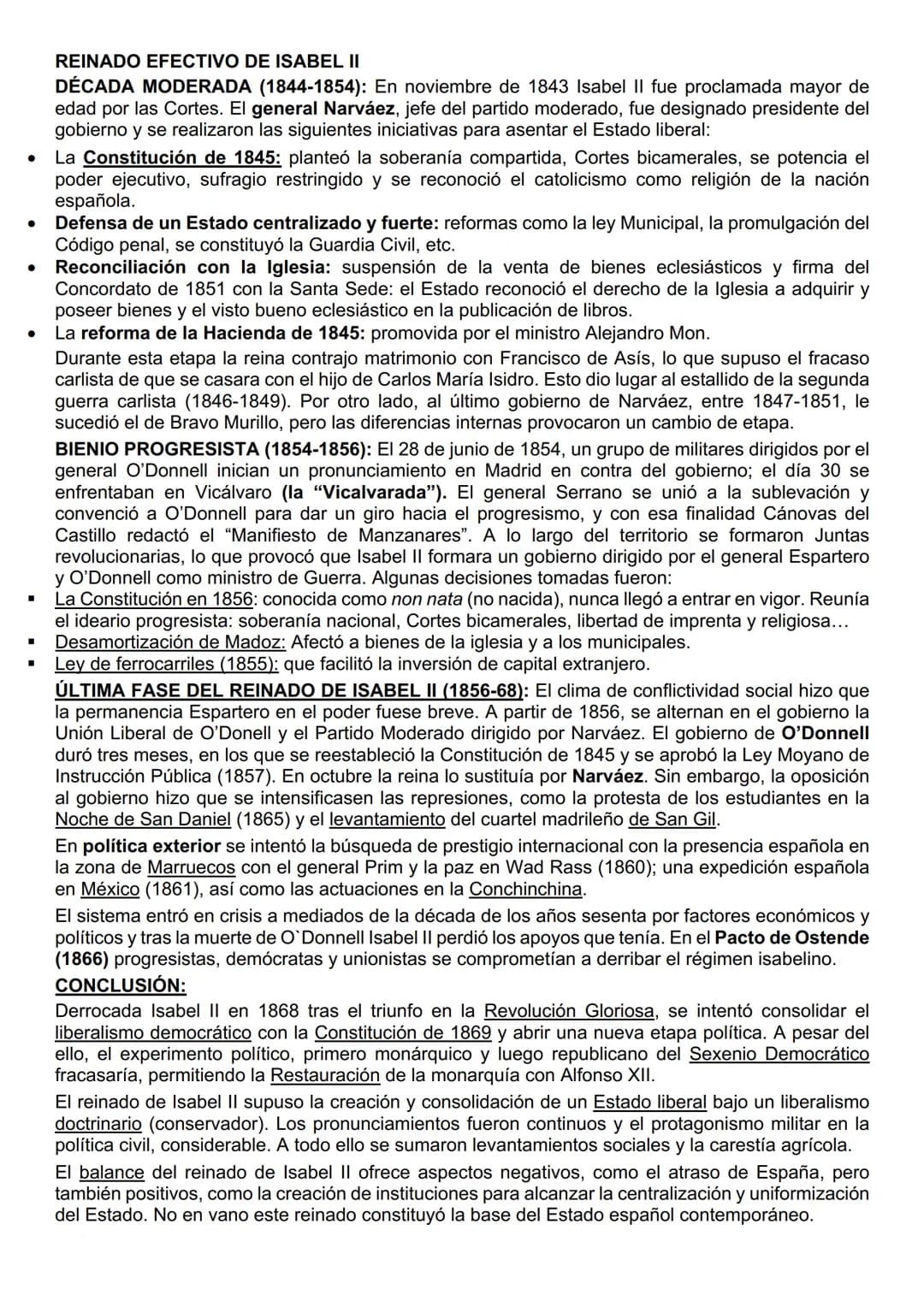 T9: EL REINADO DE ISABEL II. CONSTRUCCIÓN Y EVOLUCIÓN DEL ESTADO LIBERAL
INTRODUCCIÓN
Tras la muerte de Fernando VII en 1833, su hija Isabel