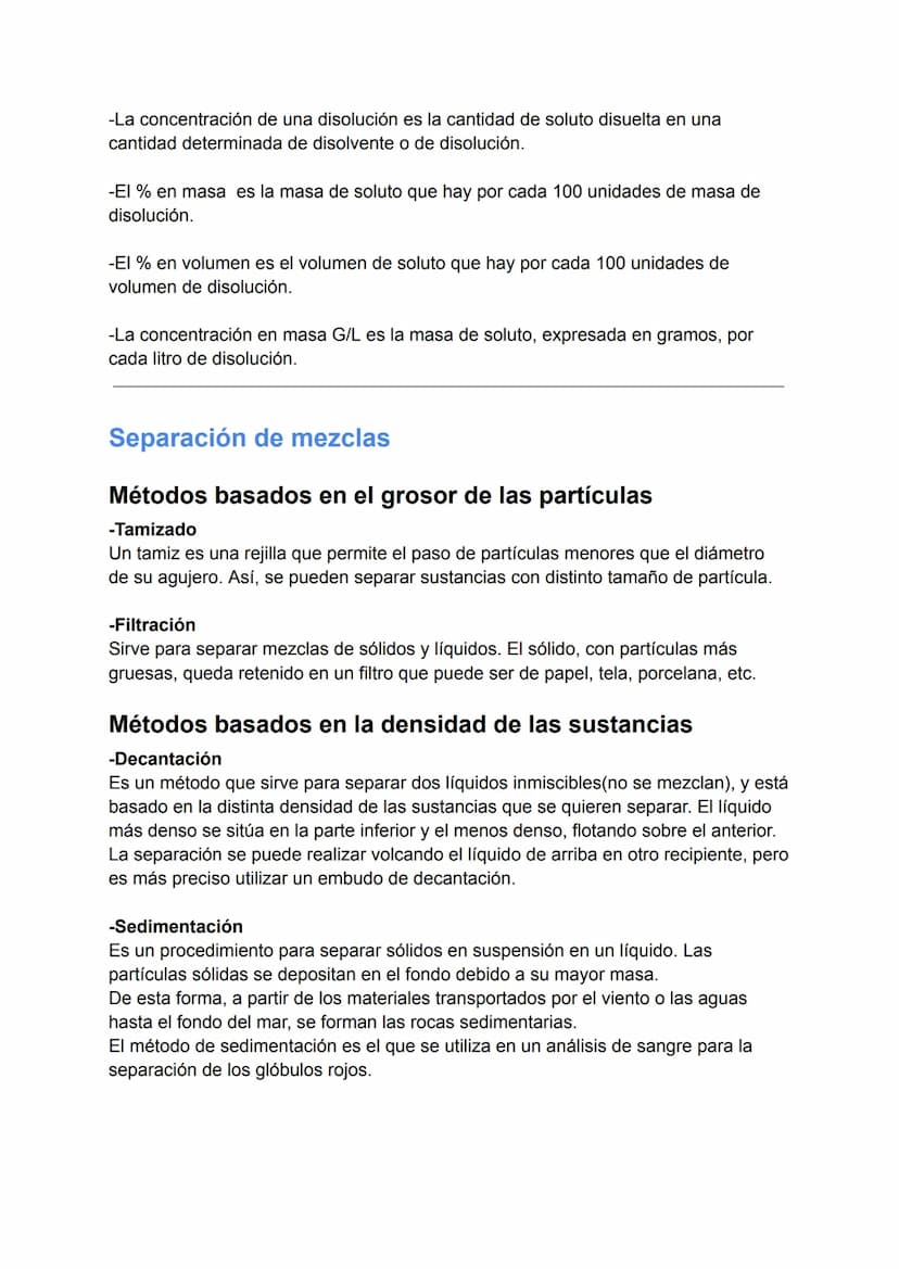 DISOLUCIONES
Las disoluciones son mezclas homogéneas formadas por varias sustancias puras en
proporciones variables.
-Disolvente
Es la susta