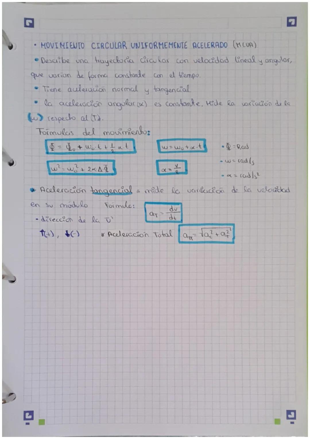 # MOVIMIENTO CIRCULAR. M.C

Es aque que tiene como trayectoria una circunferencia.

*   MOVIMIENTO CIRCULAR UNIFORME (MCU)

→Tiene una acele