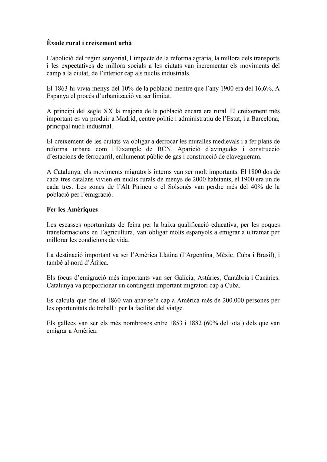 # CATALUNYA, PIONERA DE LA INDUSTRIALITZACIÓ
ESPANYOLA

## La modernització demogràfica del segle XIX

Al llarg del segle XIX la població es