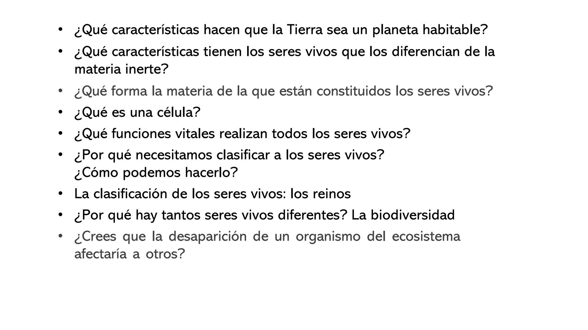 UD1: LOS SERES VIVOS
1º ESO
DIVERSIDAD DE LOS SERES
VIVOS -
¿Qué elementos vivos e inertes reconoces en la foto?
¿Qué función se realiza en 