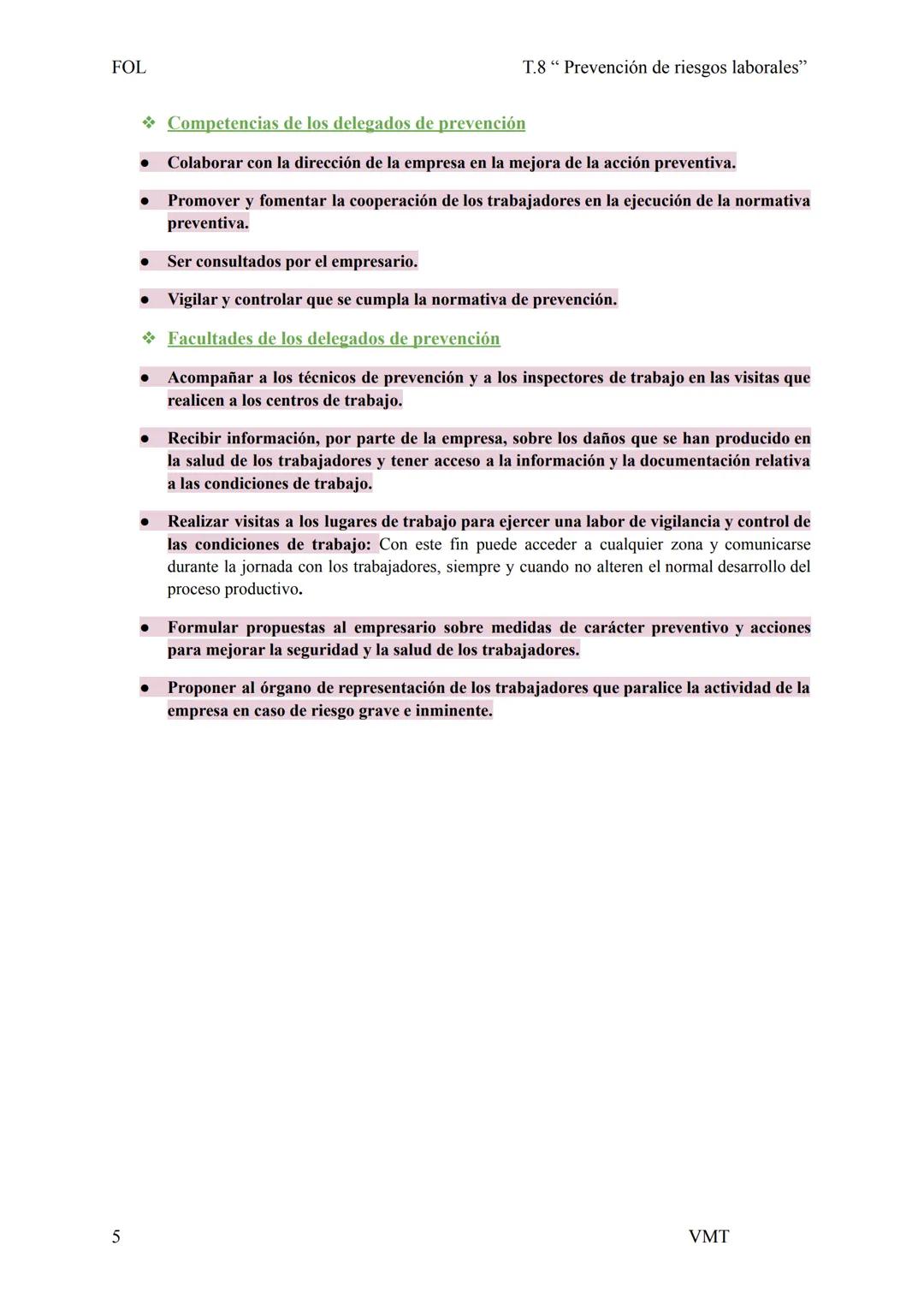 FOL
T.8 " Prevención de riesgos laborales"

Pt.1) Marca normativo básico

La normativa española en materia de prevención de riesgos laborale