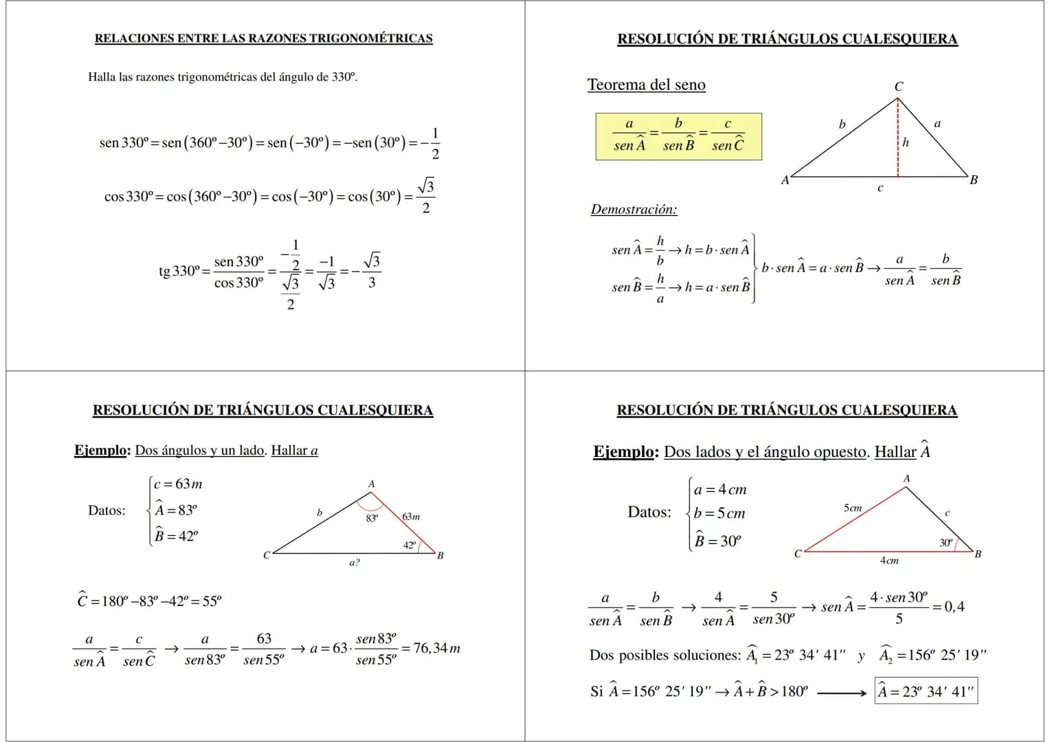 TRIGONOMETRÍA
4º E.S.O. Académicas
CIRCUNFERENCIA GONIOMÉTRICA
180º
90º
270⁰
0⁹
ÁNGULO. GRADO.
El grado es la medida de cada uno de los ángu