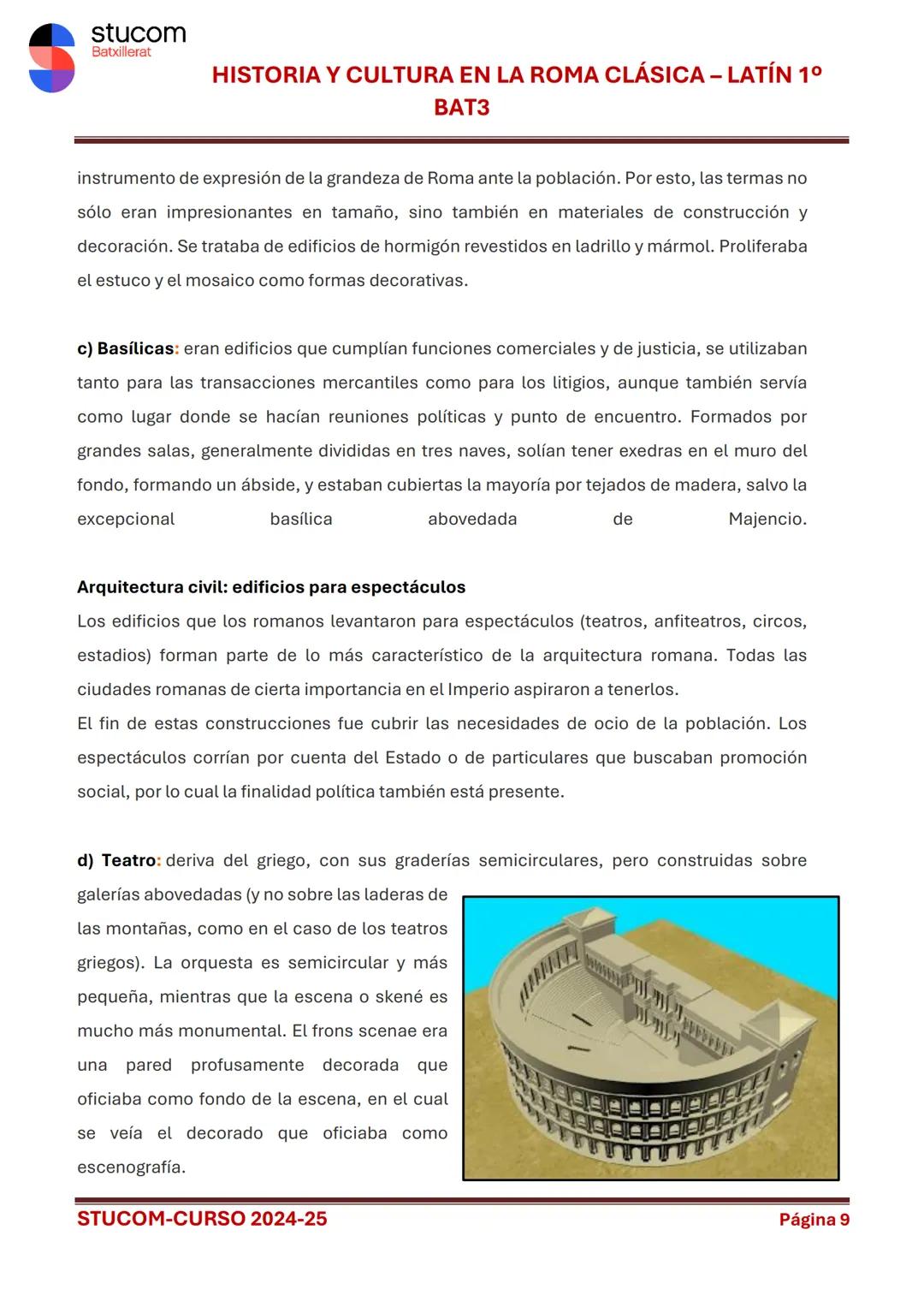 # stucom
Batxillerat

# HISTORIA Y CULTURA EN LA ROMA CLÁSICA - LATÍN 1°
BAT3

# TEMA 1. EL ORIGEN DE ROMA

Al poco tiempo de ser fundada, R