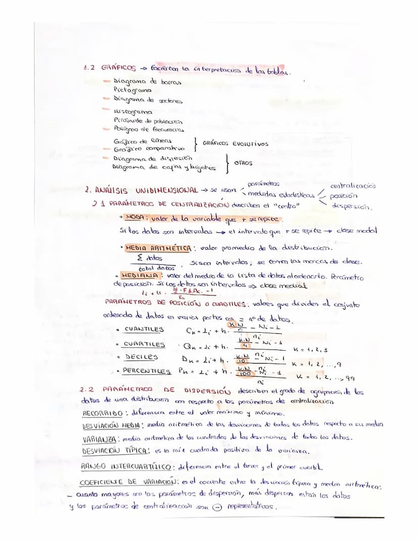 
<p>La estadística unidimensional es la parte de las matemáticas que se ocupa de organizar, recoger y analizar grandes cantidades de datos. 