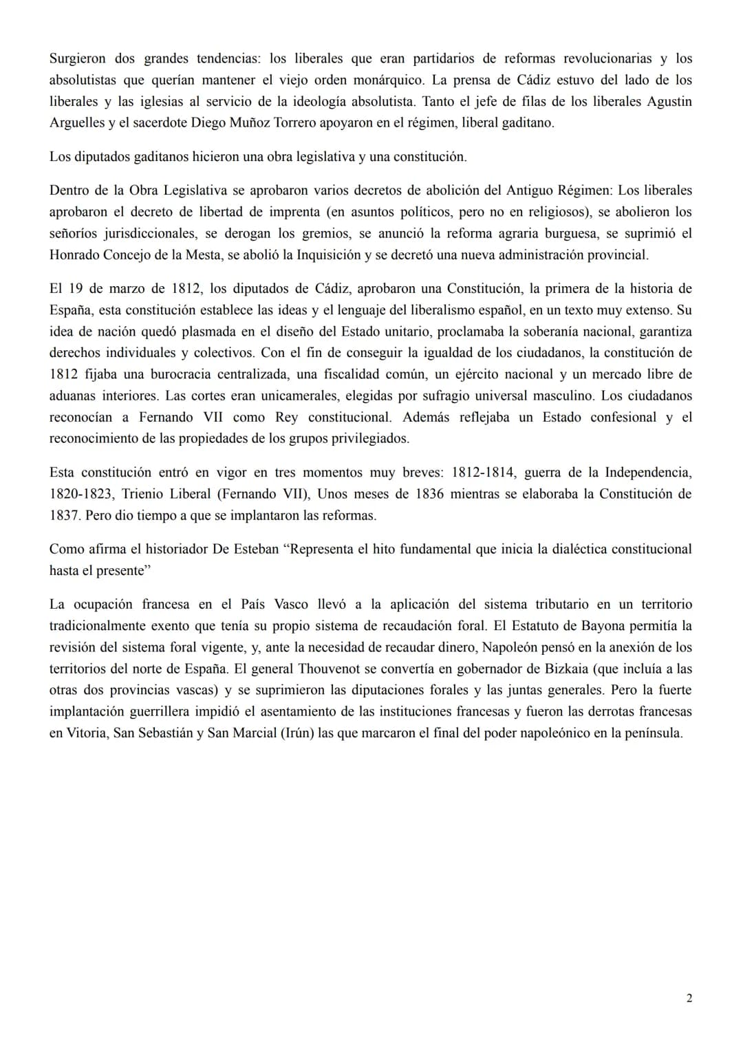 HISTORIA
SELECTIVIDAD
PRIMERA
PARTE TEMA 1: CRISIS DEL ANTIGUO RÉGIMEN: CORTES DE CÁDIZ Y CONSTITUCIÓN DE 1812
La guerra de la Independencia