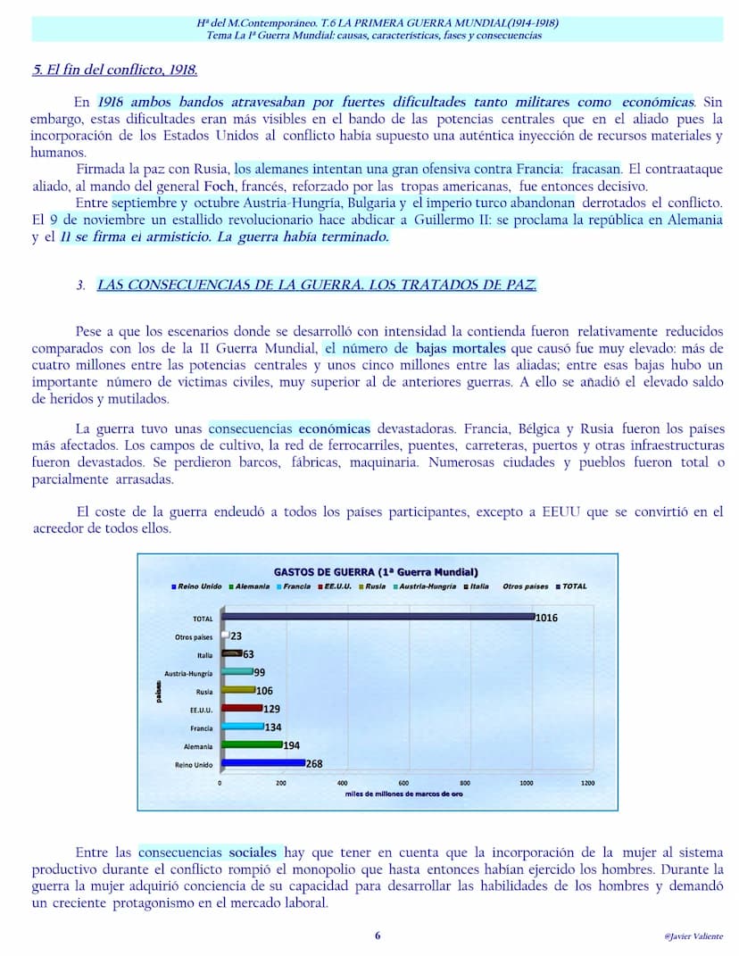 INTRODUCCIÓN
Los primeros años del siglo XX se desarrollan en un clima de "paz armada". Las rivalidades entre las potencias
provocaron numer